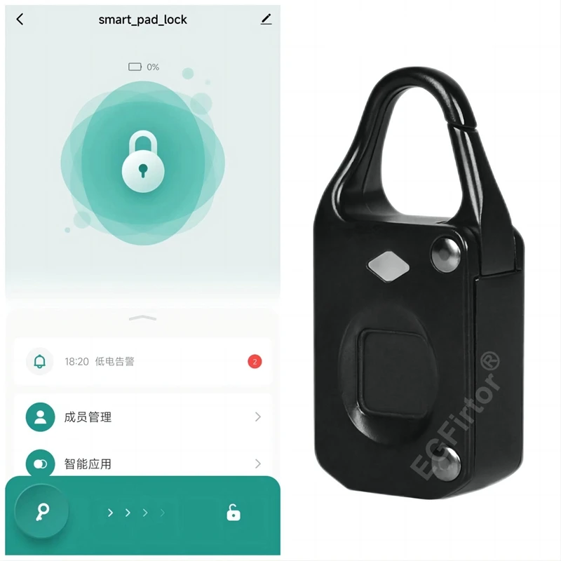 Laptop Backpack Anti Theft - Умный мини-замок Tuya Bluetooth с функцией