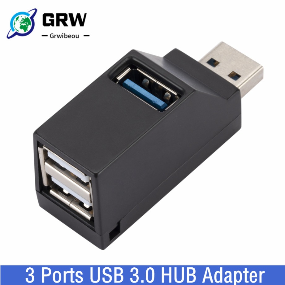 Laptop Accessories For Programmers - Grwibeou Mini 3-портовый концентратор USB 3.0,
