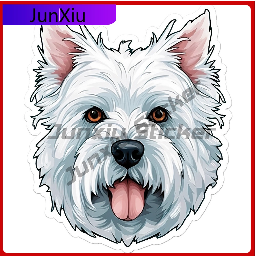 Laptop Accessories Best - Виниловая наклейка Westie West Highland: стильный