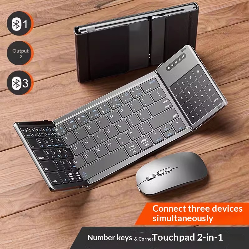 Laptop Accessories Gaming - Беспроводная Bluetooth-клавиатура Mengzu Tri Fold с