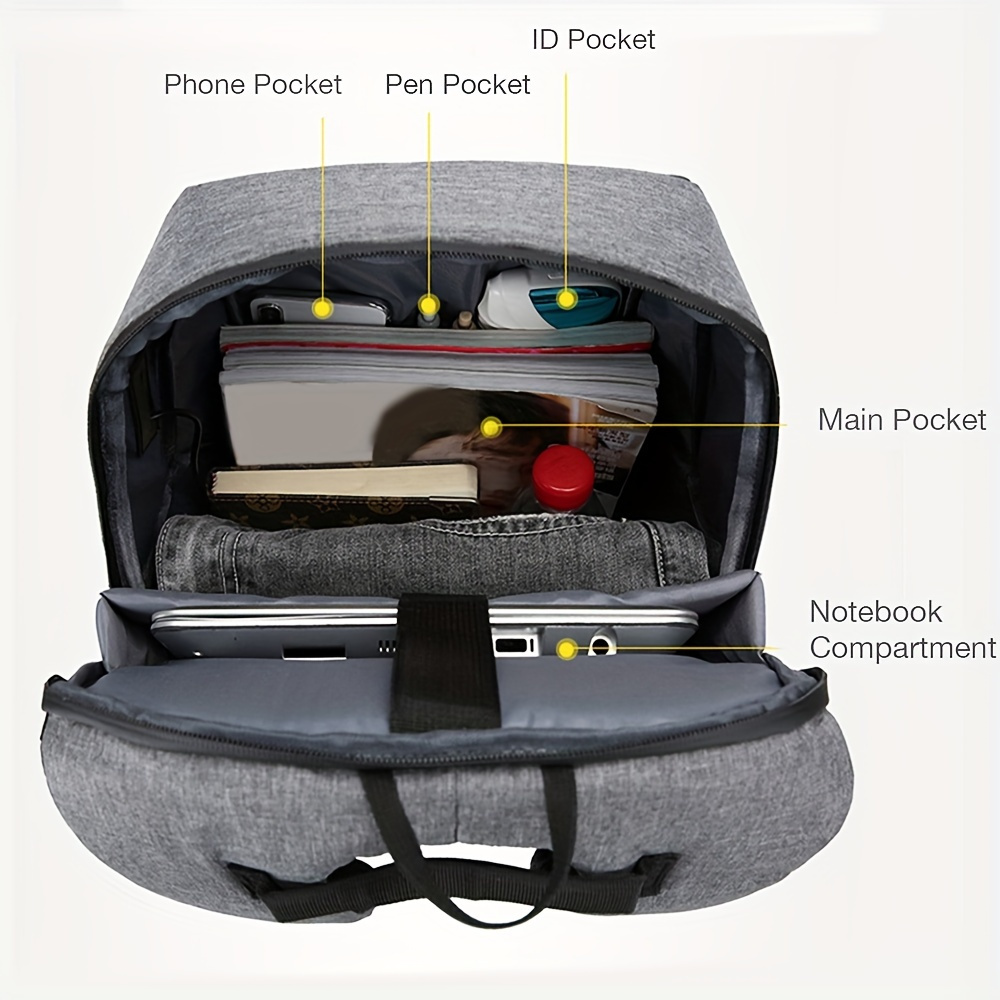 Мужской деловой рюкзак для ноу – обзор и цена Laptop Backpack Anti Theft