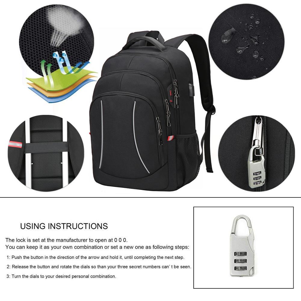 Мужской многофункциональный до – обзор и цена Laptop Backpack Anti Theft