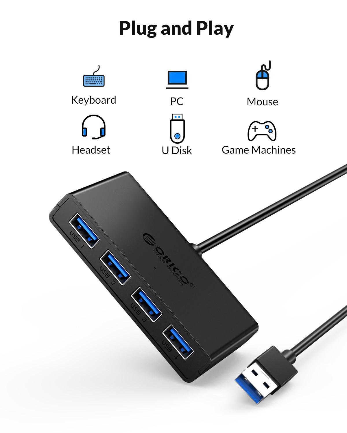 USB-концентратор ORICO с 4 пор – обзор и цена Laptop Accessories For Programmers