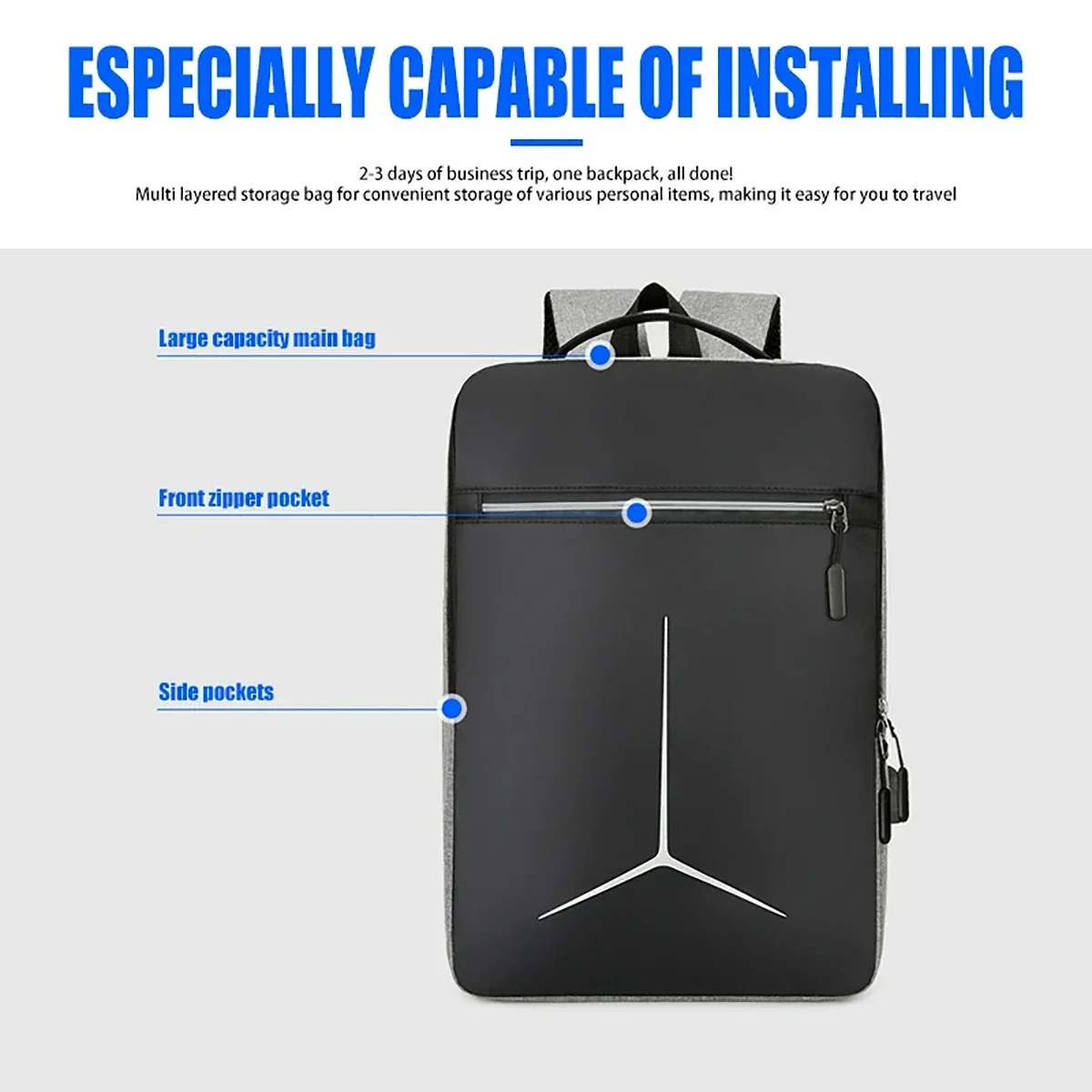 Модный противоугонный водонепр – обзор и цена Laptop Backpack Anti Theft